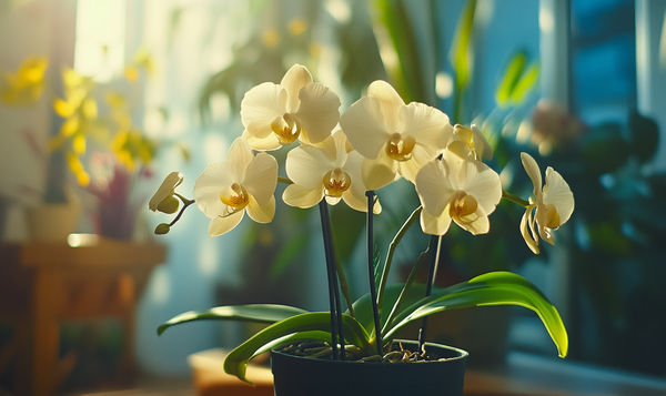 Orchideen-Rispen schneiden